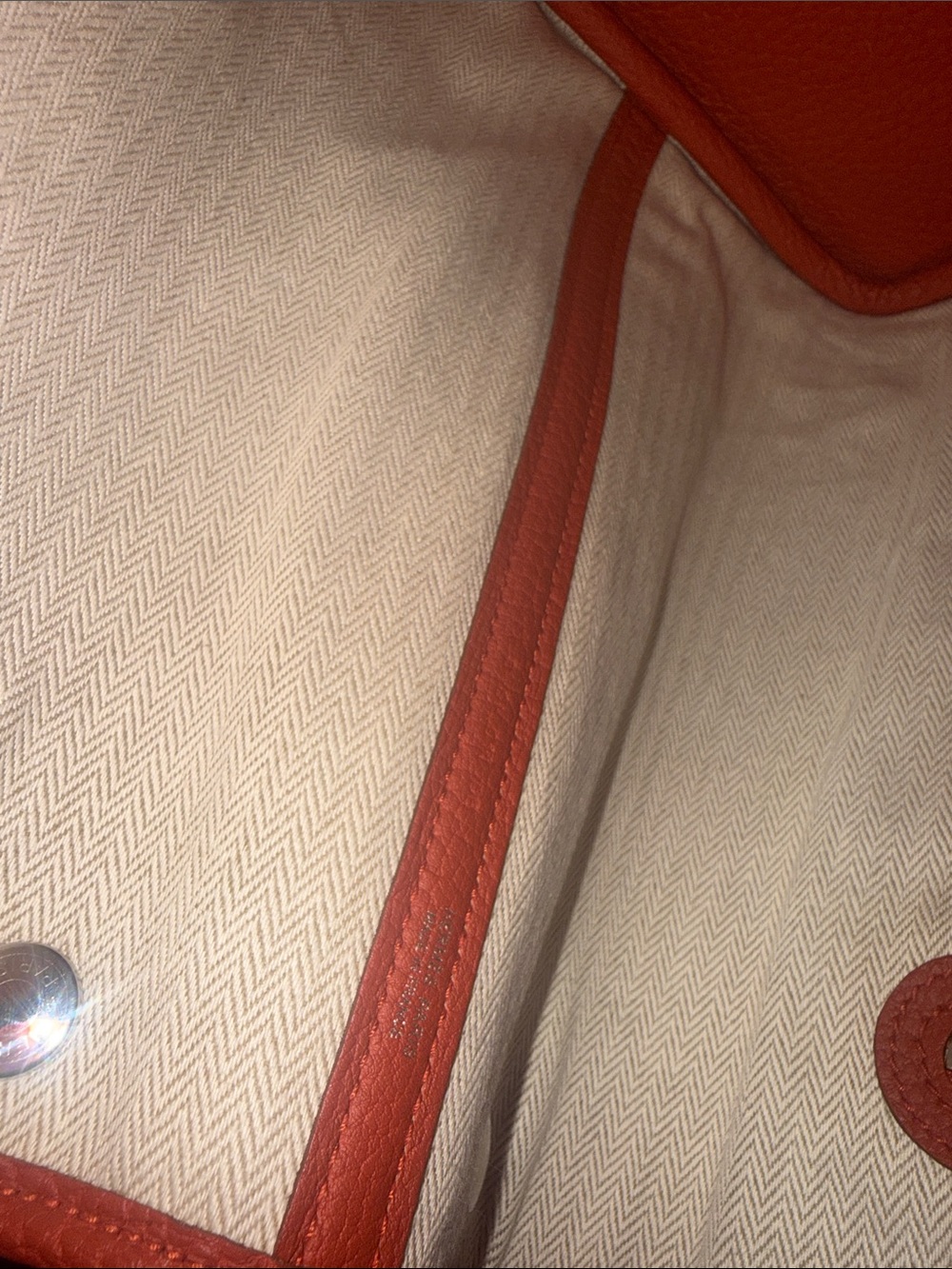 Authentic Hermes Negonda Garden Party 36 MM Rouge Duchesse - Picture 6 of 9